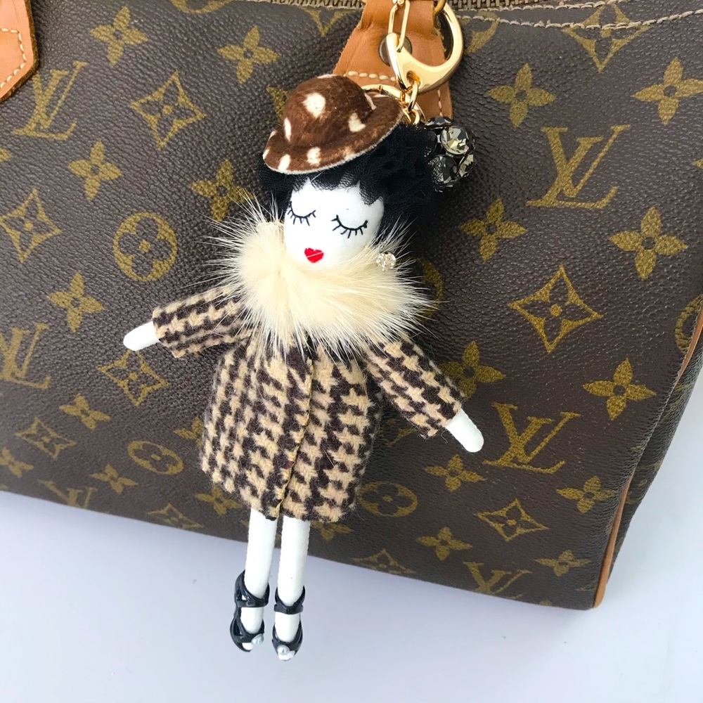 Lady Fashionista handbag charm model#7